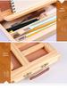 Folding Wooden Desktop Easel: Multifunctional Oil Painting & Sketching Box with Drawing Board