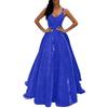Elegant European & American Fashion Slim Long Evening Dress with Flashy Design