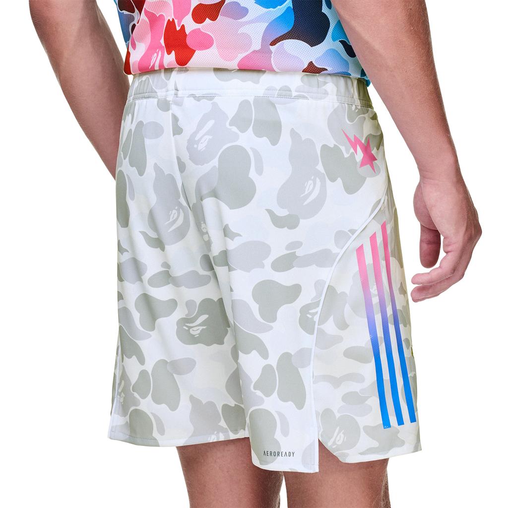 Adidas X A Bathing Ape Collaboration FW25 FB Logo Three Stripes Elastic Sports Shorts Unisex Shorts KB2205