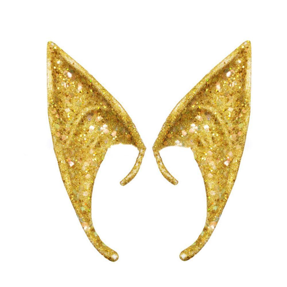 Ear Cuff Jewelry Glitter Latex Ears Women Cosplay Accessories Angel Elf Ears Imitation Makeup Props