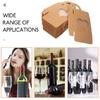 VILLCASE 25 Pieces Kraft Paper Wine Bottle Box with Window, Small Hanging Gift Boxes, Foldable Wine Candy Boxes for Chocolate, Truffles, Cookies,