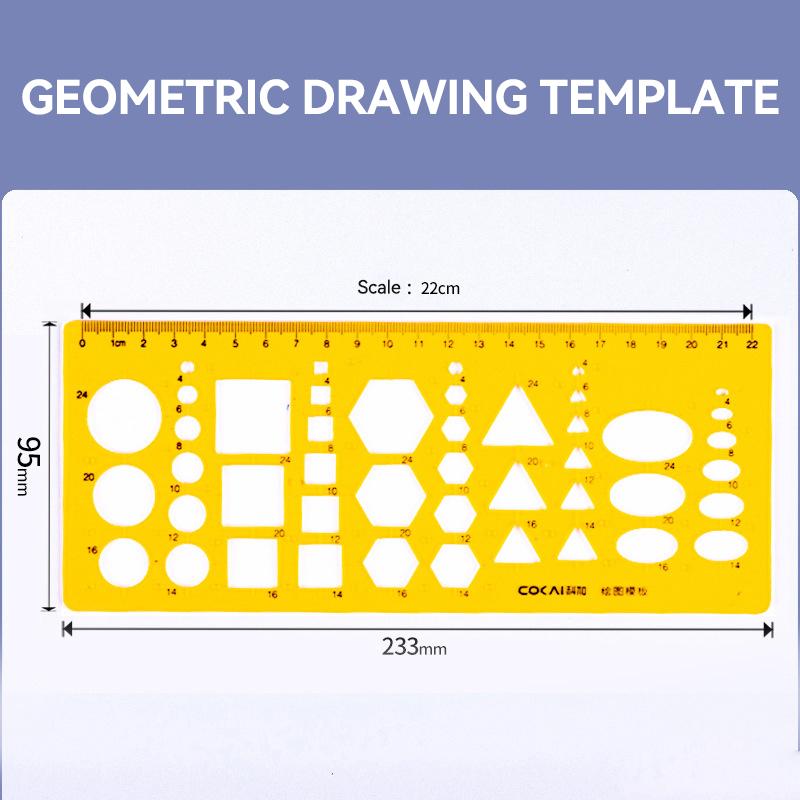 Circular Oval Ruler With Hollow Circle Cutting Durable Drawing Design Architect Template Drafting Ruler Template Measuring Ruler