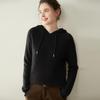 Women's Cashmere Hooded Ribbed Pullover - Autumn/Winter Fashion Knitwear