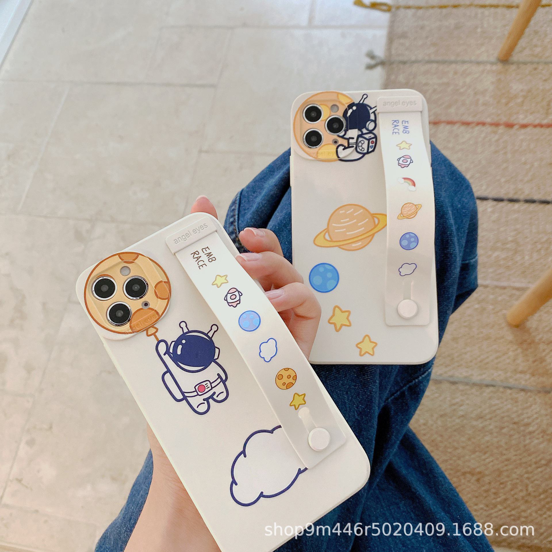 

Чехол-браслет с изображением мультяшного астронавта Cloud Planet для Apple iPhone 13 Pro, 11, XR, 12. iPhone 14 pro