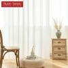 1 szt. Seria Nuan biała zasłona tiulowa styl skandynawski przezroczysta zasłona do sypialni poliestrowa tiulowa dekoracyjna zasłona okienna