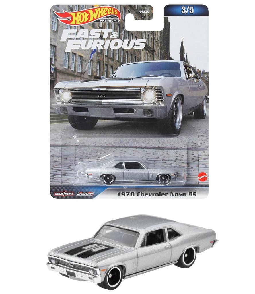 Hot Wheels Fast and Furious 1970 Chevrolet Nova SS years old and HNW54 - [3 up]