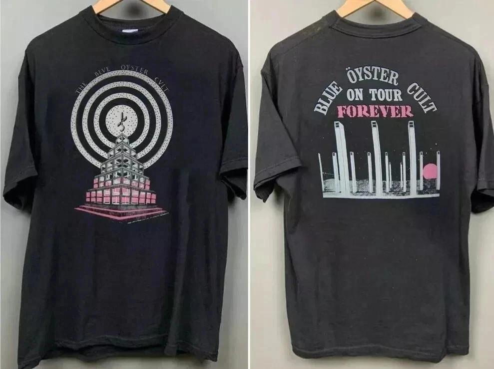 Blue Oyster Cult On Tour Band Black 2 Side Vtg T-shirt Unisex S-4XL TOP