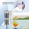 2.5 W 250 H/L Hang-on Aquarium Filter Quiet Small Fish Tank Filter Adjustable Flow Filter for Freshwater Seawater Aquarium