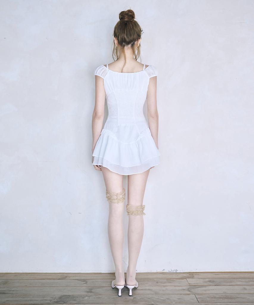 Leijeumiya Nymph Sasha Mini Dress [White]