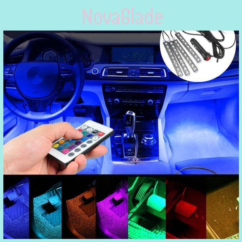 Vibrant Led Car Interior Atmosphere Lights Sound-activated Footwell Decoration