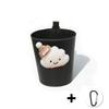 PU Leather Car Trash Bin Can Cute Cartoon Cloud Auto Back Seat Headrest Mini Organizer Rubbish Bag Garbage Air Vent Storage Box