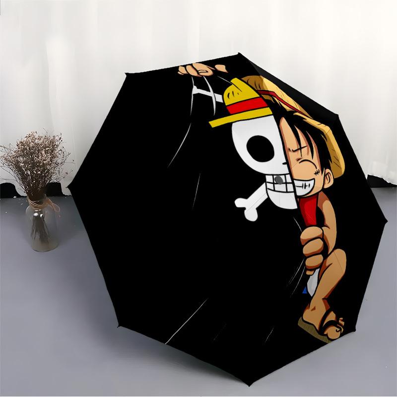 1PC One Piece Automatic Open/Close Umbrella, 8-Rib Sturdy Frame, Lightweight Portable Umbrella, Commute, Business - Ideal Gift for Friend, Vibrant Pat