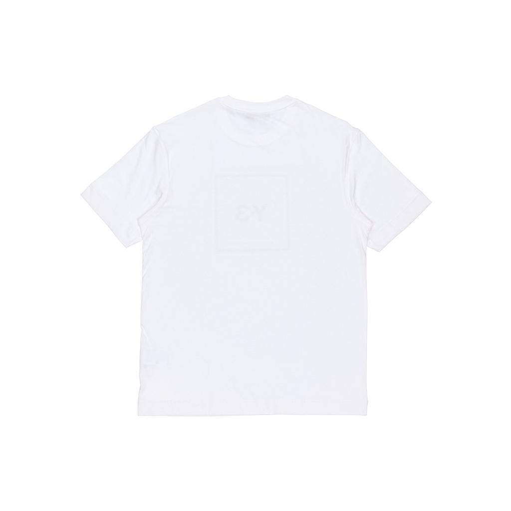Y-3 Square Graphic Tee White Unisex Tops GV6061