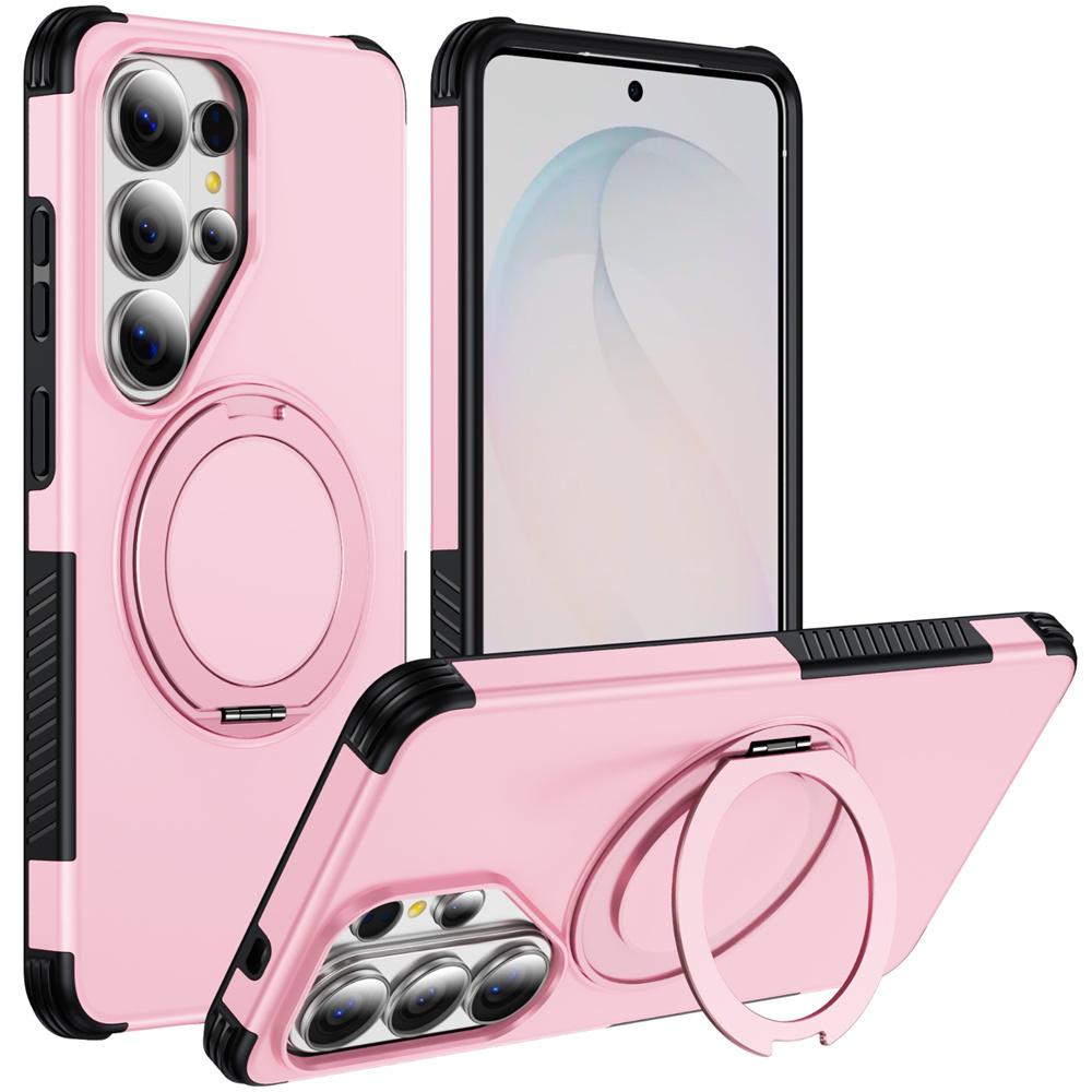 Shockproof Armor Rotating Magnetic Stand Phone Case For Samsung S26 S25 S24 S23 Ultra 5G Non-Slip Bumper Protection Back Cover