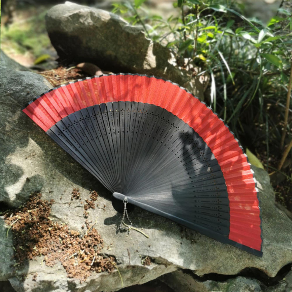 Carved Bamboo Folding Fan Wedding Party Dance Hand Fan Prop Home Decor Chinese Art Craft Wooden Vintage Hollow Antiquity Fan NEW