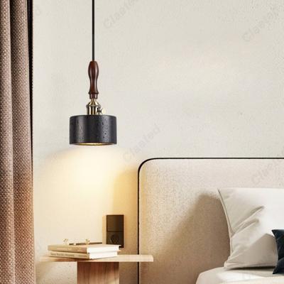 New Retro LED Yellow Cave Stone Chandelier Living Room Dining Room Bar Bedroom Bedside Decorative Lighting