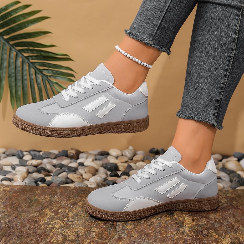 Shoes Woman  Trend Casual Sneakers Comfortable Lace Up Flats Tennis Shoe Breathable Walking Jogging Shoe
