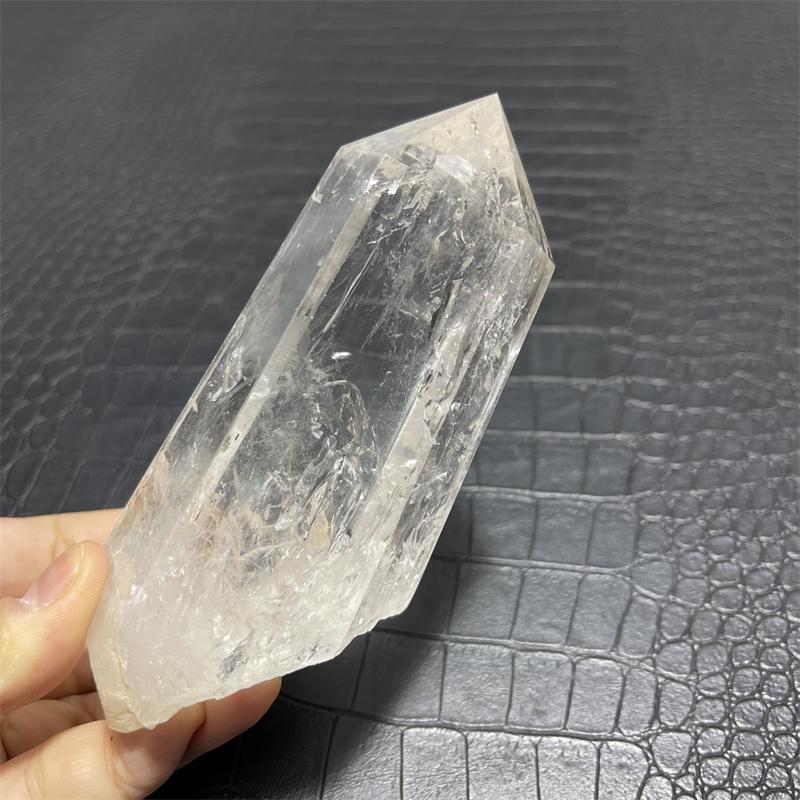 520g Rainbow Clear Lemurian Seed Quartz Natural Point Cluster Crystal Rough Healing