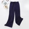 Modal Wijde Broek Dames Lente Zomer en Herfst Los Vallend Casual Vloervegende Broek Hoge Taille Rechte Broek Dans Oefenbroek