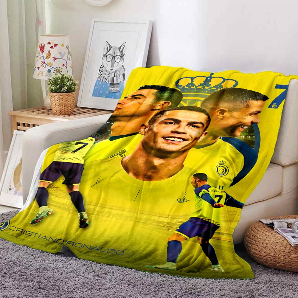 1pc Number 7 Soccer Blanket, Gift, for Men and Women, Soft Blanket, Good for Sofa Bed Couch Travel, Lightweight Flannel Blanket