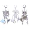 Soft Elephant Plush Bell Rattles Animal Handbells Rattles Plush Infant Baby Development Handle Toys Baby Toy for Newborn Gifts