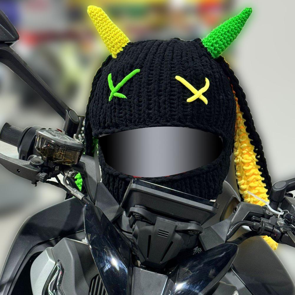 Universal Plush Motorcycle Helmet Cover for Full Rabbit Plush Helmet Covers for Christmas Gifts Motorcycle Helmet Decoration Styling