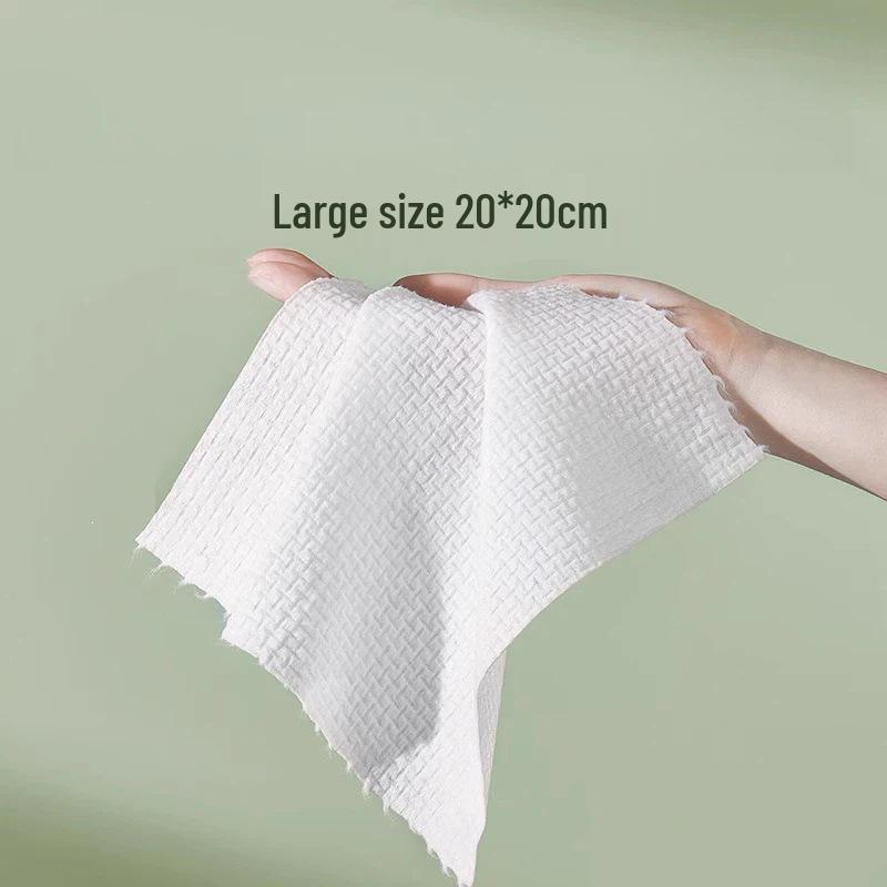 Gout Er Mu Roll Cotton Facial Wipes: Large, Thick, Soft, Disposable Cloth for Wet or Dry Face Cleansing.