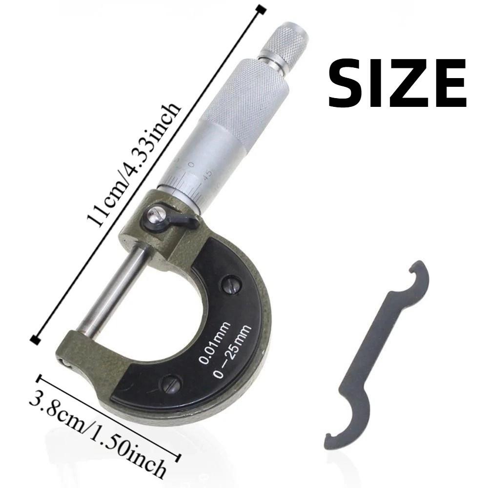 0-25mm Outside Micrometers Carbon Steel Precision Micro Meter  Precision Engineering