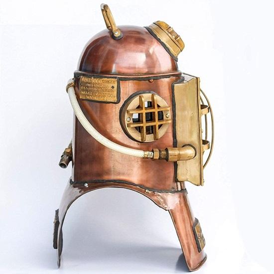 45.72 Cm Diving Helmet Deep Sea Diving Hood Helmet US Navy Marine Morse Diving Helmet Miller Dunn Diving Hood Divers Helmet
