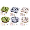 Interactive Cat Puzzle Toy with Bell Ball Felt Puzzle Box Indoor Sports Entertainment Hunting Cat Toys for Cats