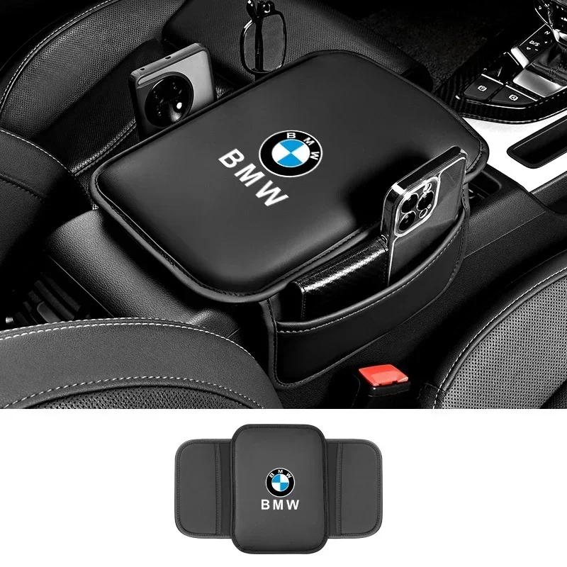 

Car Sticker Hot 2025 Leather Car Armrest Box Pad Auto Armrest Mat For BMW M Power M3 M4 M5 G42 G30 G20 E39 E36 E87 E53 F44 F07 F чёрный