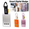 Rechargeable Smart Digital Badge HD Display Electronic Pass Badge Anime Trendy Pendant  Collectible