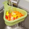 Triangular Sink Drain Basket Giraffe Anti-leak Food Residue Separator One-touch Opening and Closing with Drain Hole