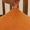 Velvet Dining Chair Cover Elastic Soft Chair Cushion Cover Anti-slip Dust-proof Chairs Protector Slipcover