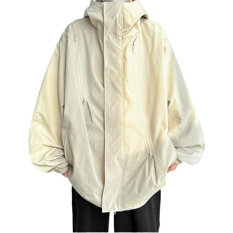 2024 Unisex Waterproof Windbreaker: Black Outdoor Jacket for Autumn & Winter