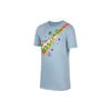 Dri-Fit Bedrucktes Trainings-T-Shirt mit Rundhalsausschnitt und kurzen Ärmeln für Kinder, Oberteile, Blau DV3190-425