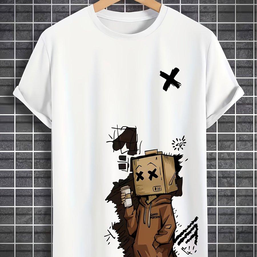 A Unisexs Outdoor Trendy Fashion Doll Graffiti Casual Shortsleeved Tshirt A Perfect Gift For Friends And Family