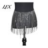 Shimmering Rhinestone Hip Belt Tassel Waist Chain for Women, Sparkly Sexy Belly Dance Body Skirt-Style Fashionable Crystal Decor Accessory,