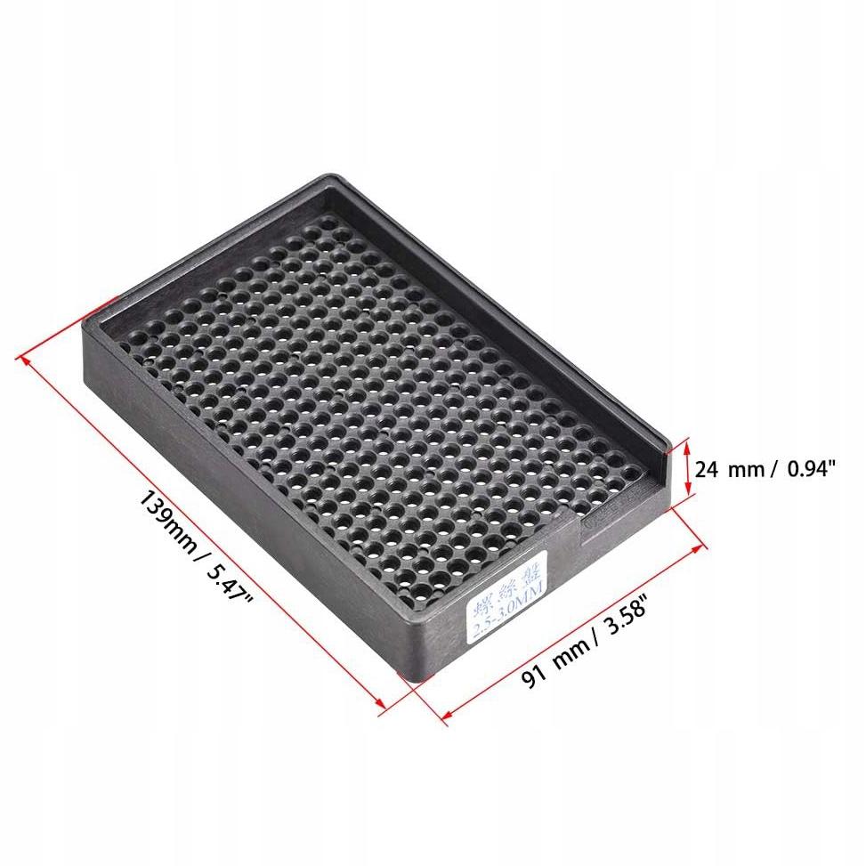 ESD antistatic tray for 2.5-3mm screws 273 holes organizer