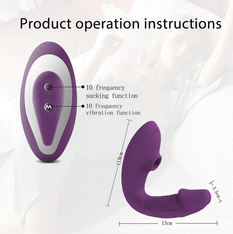 2 In 1 Sucker G Spot Vibrator for Women 20 Powerful Modes Clit Vagina Stimulator Anal Plug Dildo Sex Toy Female Goods for Adults