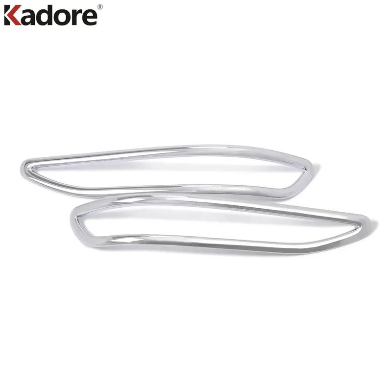 Rear Bumper Fog Light Lamp Cover Trim For Chevrolet Holden Equinox 2018- Chrome Car Accessories Tail Foglight Bezel Trims