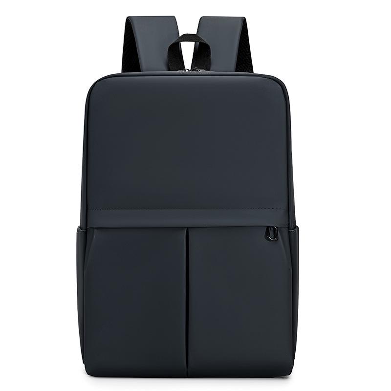 Men's Waterproof Solid Color Laptop Backpack for Business and School