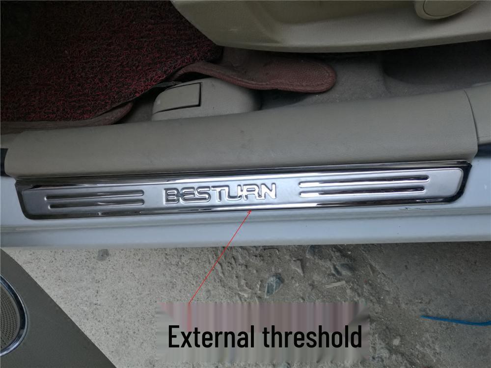 Otai Hedi Stainless Steel Sill Strip for Besturn B50 - Custom Welcome Pedal Modification