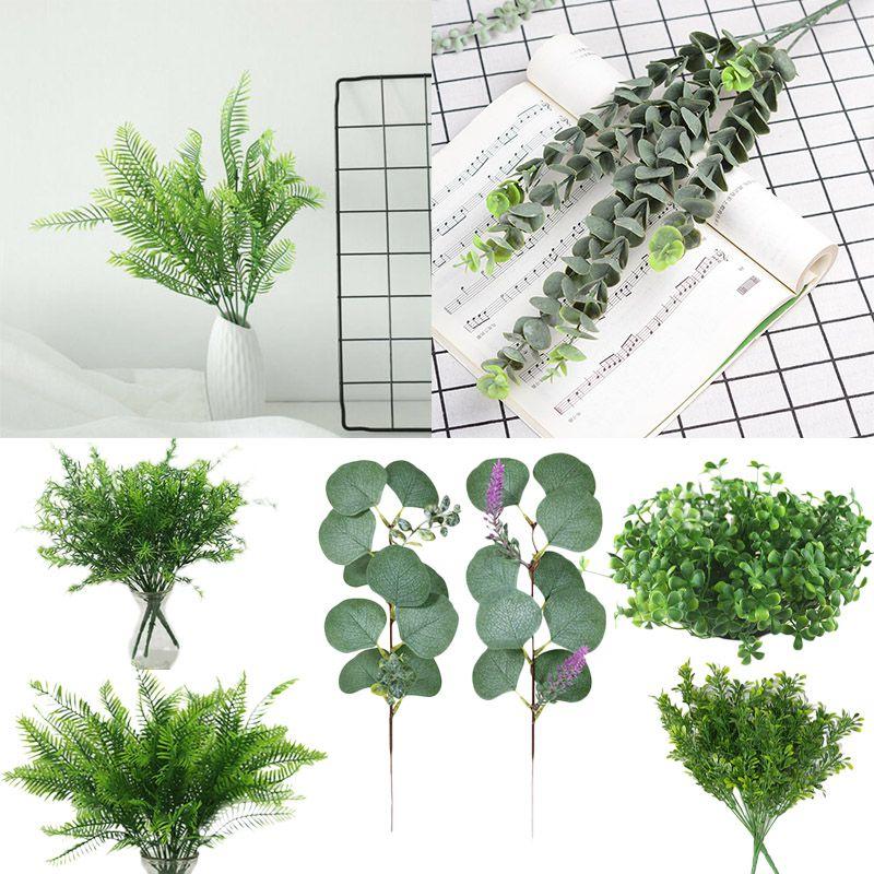 Fake Plants Artificial Leaf Foliage Bush Home Office Garden Home Wedding Decor