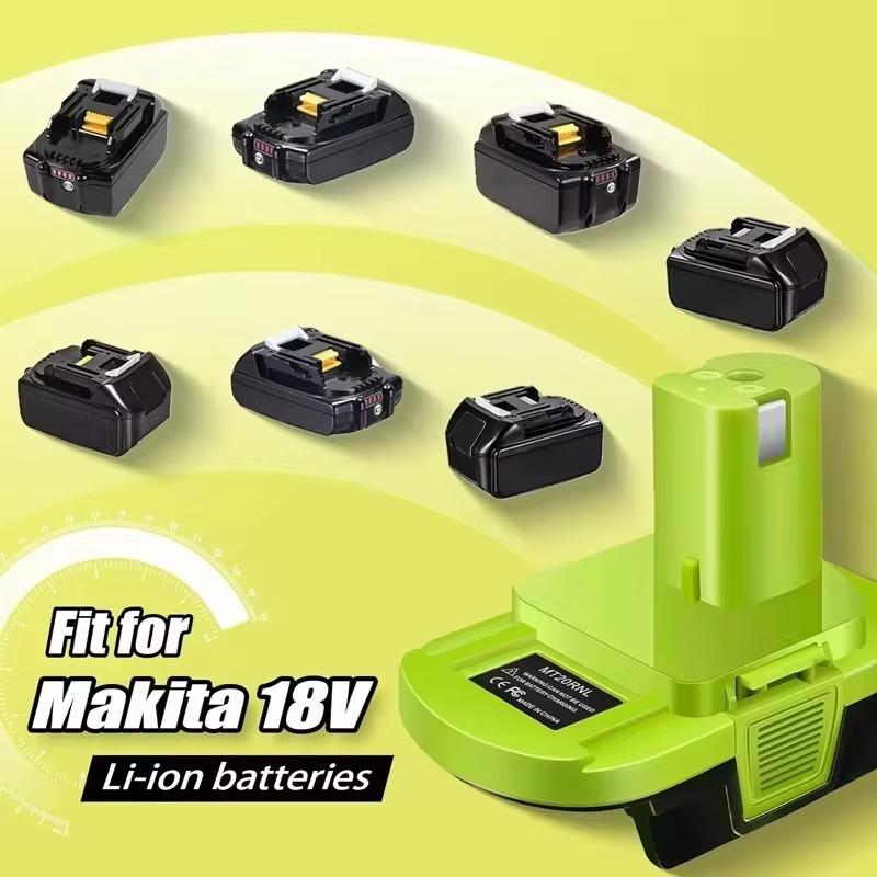 new MT20RNL battery adapter, converter for Makita 18V lithium-ion battery converted for Ryobi 18V Li-ION battery