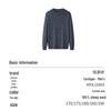 Hengyuanxiang Men's Round Neck Wool Sweater