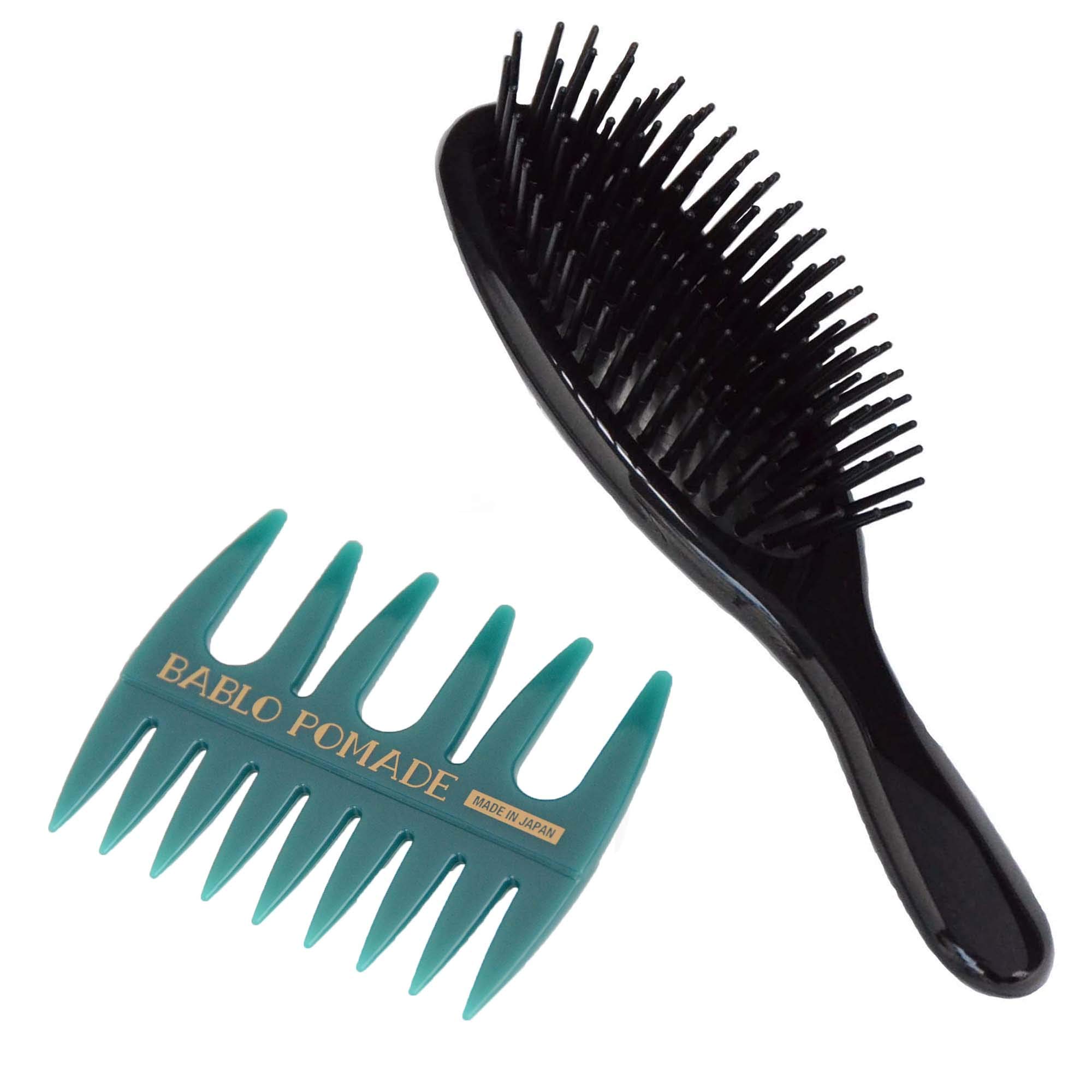 

BABLO POMADE Набор расчесок-сеток для волос для парикмахера (зеленый) & Мужской костюм-двойка, зелёный