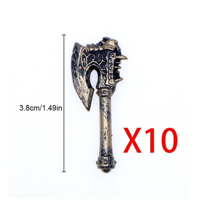 MOC Medieval Weapon Accessories for Building Blocks - Sword Shield Bow Axe Hammer Spear Gun Set