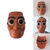 Tungtungtungsahur Plastic Cartoon Mask With Smiling Face For Couple Costume Fun