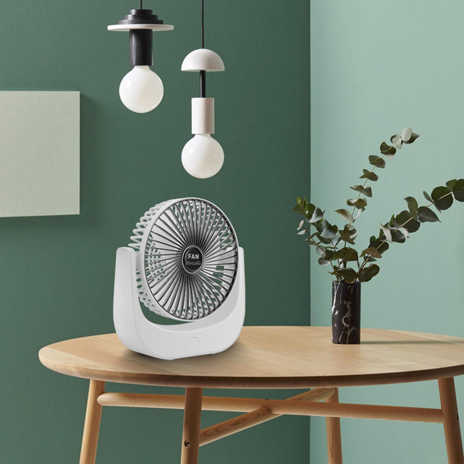 Compact Desk Fan - Powerful and Portable Cooling Solution for Home Office